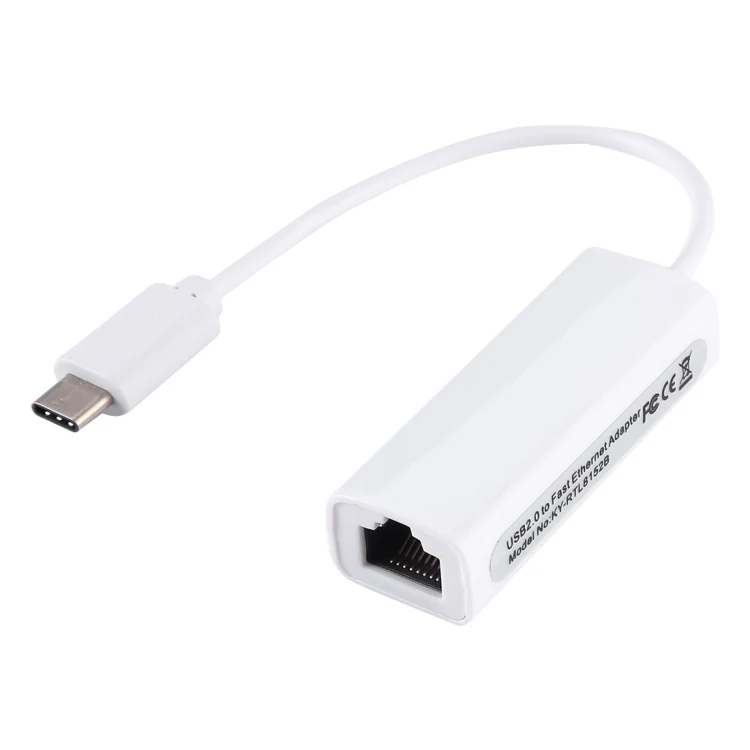 KY-RTL8152B USB-C / Type-C 10 / 100 Mbps Ethernet Adapter Network Card - Image 2