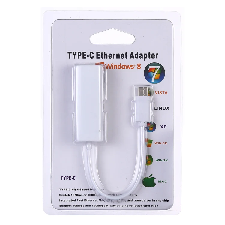 KY-RTL8152B USB-C / Type-C 10 / 100 Mbps Ethernet Adapter Network Card - Image 6
