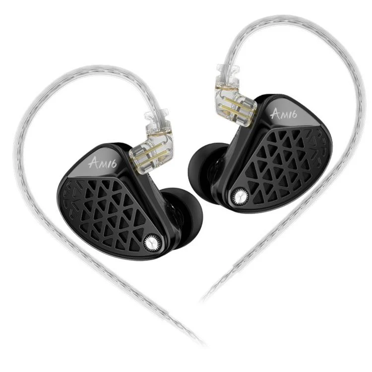 KZ-AM16 Dedicated Low-Frequency Drivers Music Gaming Hi-Fi 1.2m Wired Earphones, Spec: Balanced Standard 3.5mm