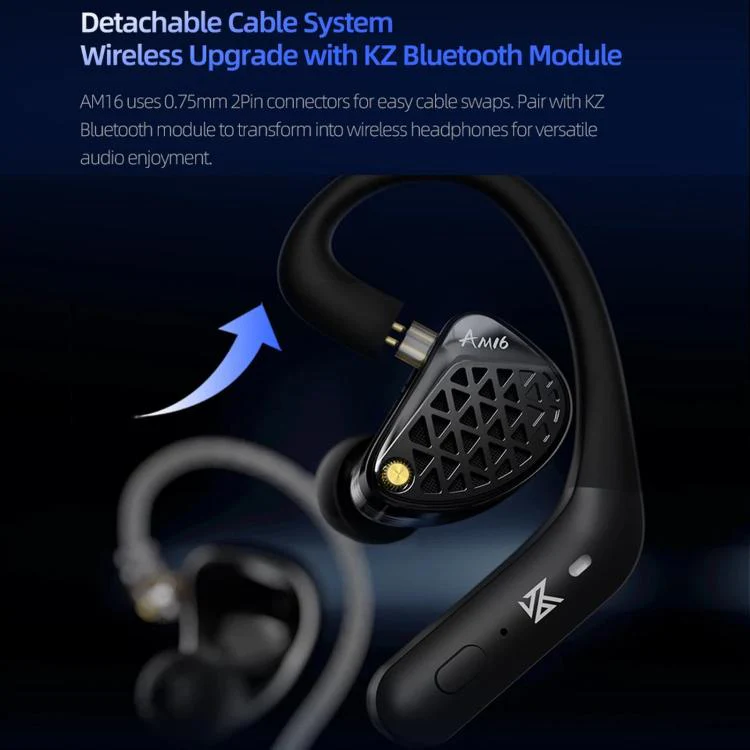 KZ-AM16 Dedicated Low-Frequency Drivers Music Gaming Hi-Fi 1.2m Wired Earphones, Spec: Balanced Standard 3.5mm - Image 12