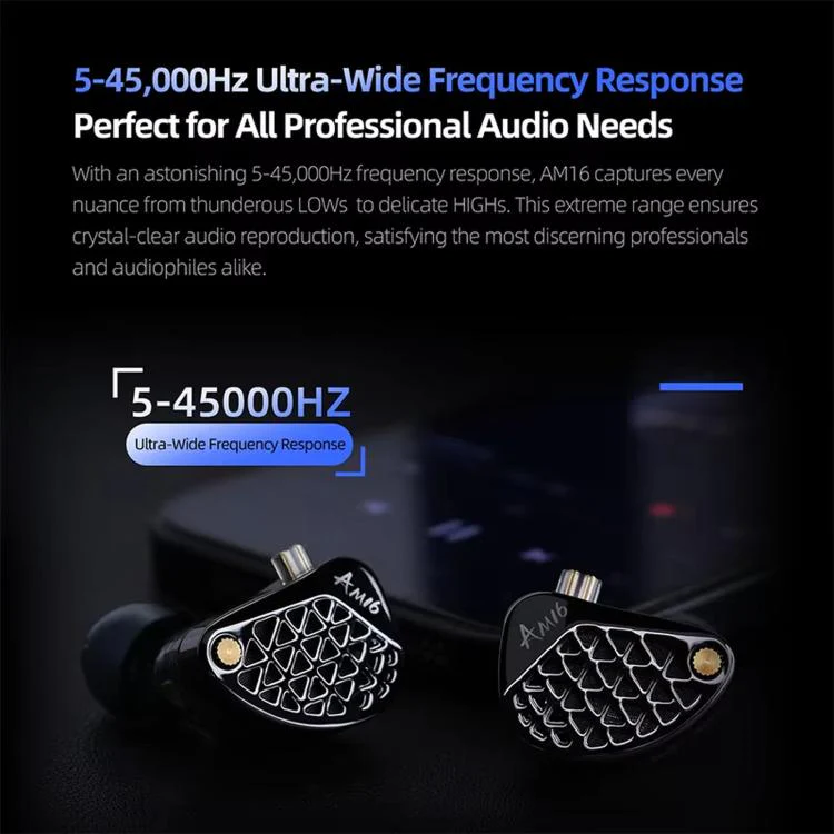 KZ-AM16 Dedicated Low-Frequency Drivers Music Gaming Hi-Fi 1.2m Wired Earphones, Spec: Balanced Standard 3.5mm - Image 4