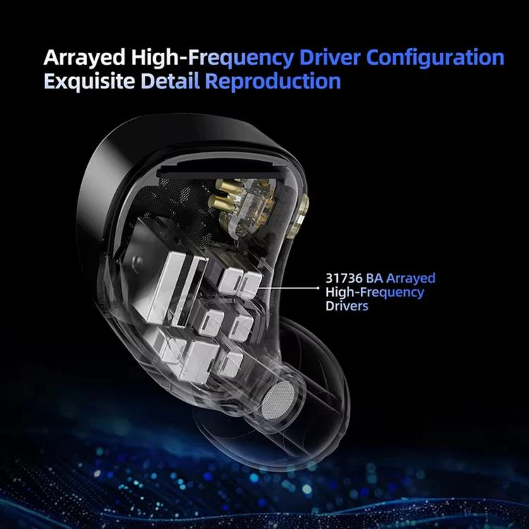 KZ-AM16 Dedicated Low-Frequency Drivers Music Gaming Hi-Fi 1.2m Wired Earphones, Spec: Balanced Standard 3.5mm - Image 7