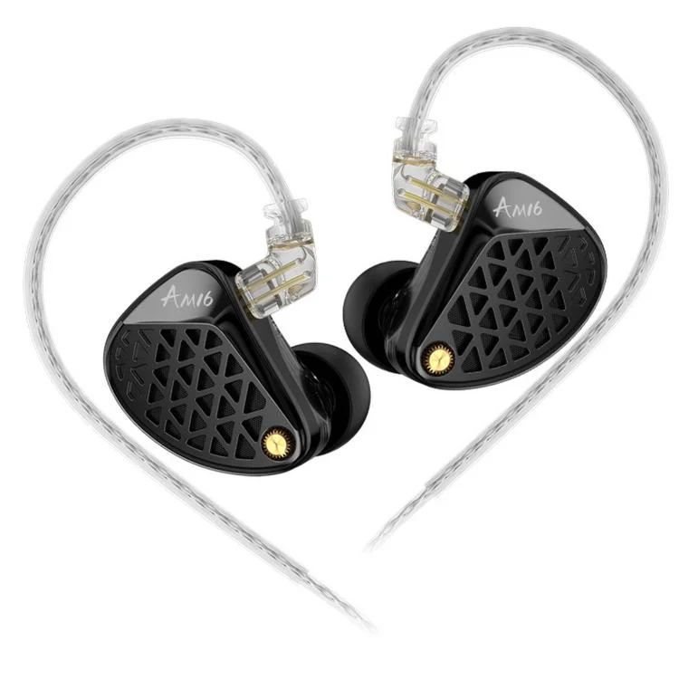 KZ-AM16 Dedicated Low-Frequency Drivers Music Gaming Hi-Fi 1.2m Wired Earphones, Spec: Bass Enhanced Standard 3.5mm