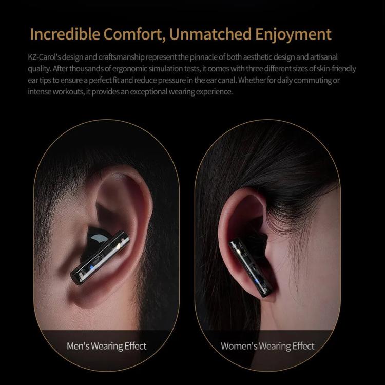 KZ-Carol Active Noise Reduction Bluetooth Earphones Hi-Fi ANC Noise Reduction TWS Earbuds(Black) - Image 10