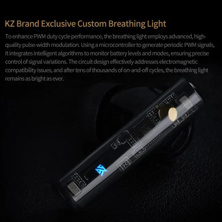 KZ-Carol Active Noise Reduction Bluetooth Earphones Hi-Fi ANC Noise Reduction TWS Earbuds(Black) - Image 8