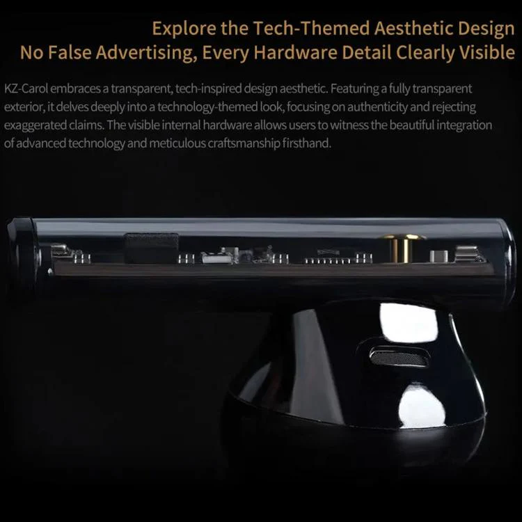 KZ-Carol Active Noise Reduction Bluetooth Earphones Hi-Fi ANC Noise Reduction TWS Earbuds(Black) - Image 9