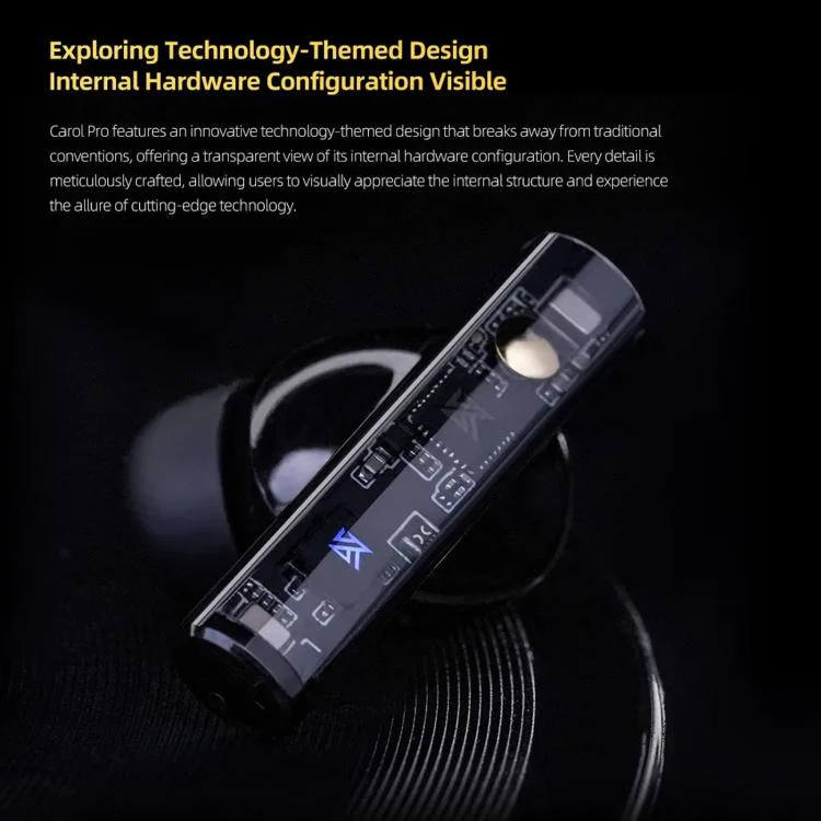 KZ-Carol Pro ANC Noise Reduction Bluetooth Earphones(Black) - Image 4