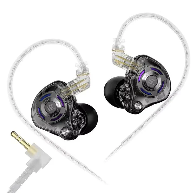 KZ-Gale HiFi 1.2 m Wired Game Earphones, Spec: Black Standard 3.5mm