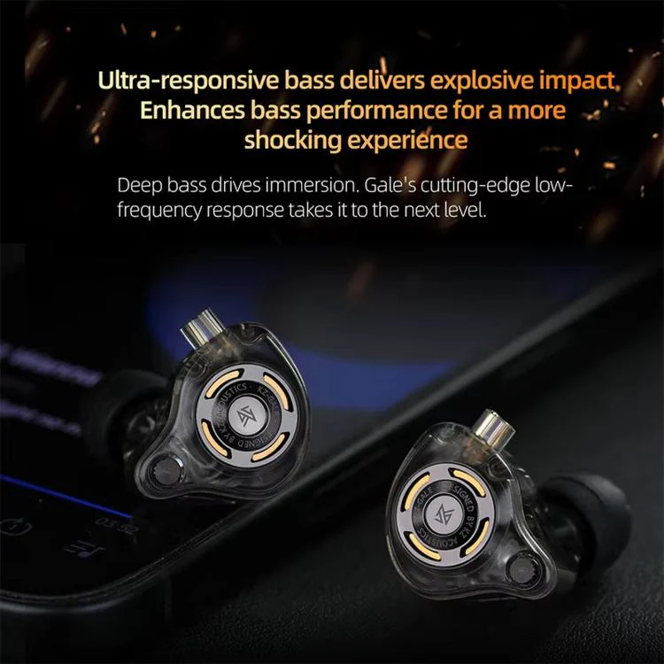 KZ-Gale HiFi 1.2 m Wired Game Earphones, Spec: Black Standard 3.5mm - Image 3