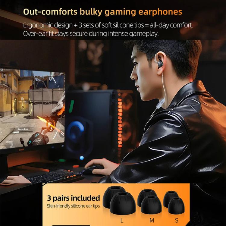 KZ-Gale HiFi 1.2 m Wired Game Earphones, Spec: White Standard 3.5mm - Image 7