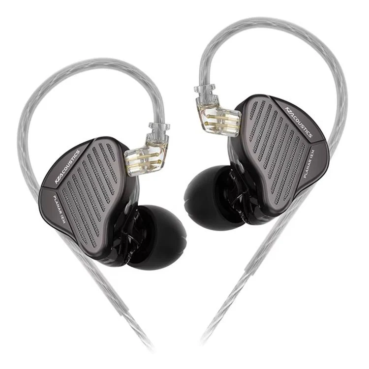 KZ-PR1 Planar Magnetic 1.2m Wired Earphones 13.2mm Planar Driver High-Res Hi-Fi Earbuds, Spec: Standard