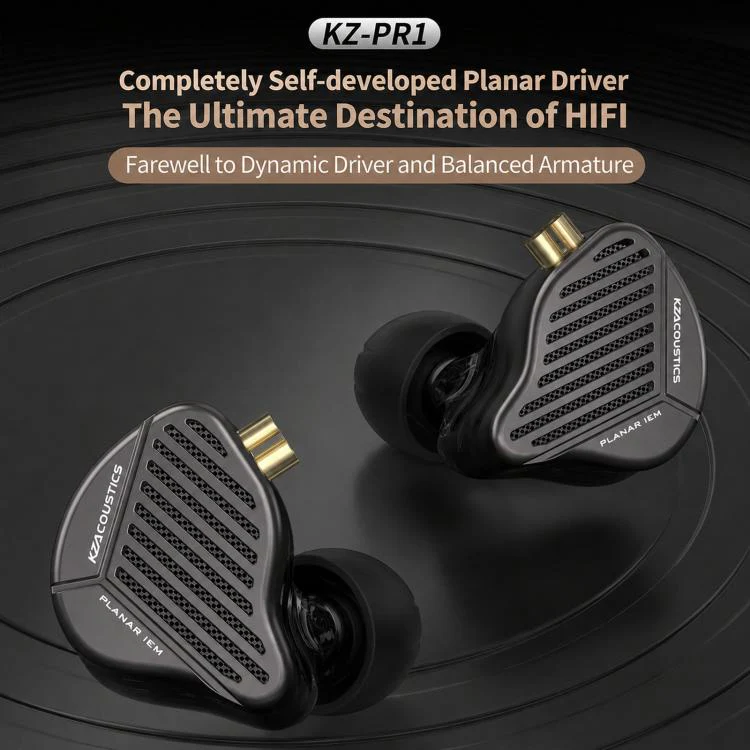 KZ-PR1 Planar Magnetic 1.2m Wired Earphones 13.2mm Planar Driver High-Res Hi-Fi Earbuds, Spec: Standard - Image 2