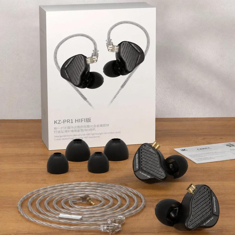 KZ-PR1 Planar Magnetic 1.2m Wired Earphones 13.2mm Planar Driver High-Res Hi-Fi Earbuds, Spec: With Mic - Image 11