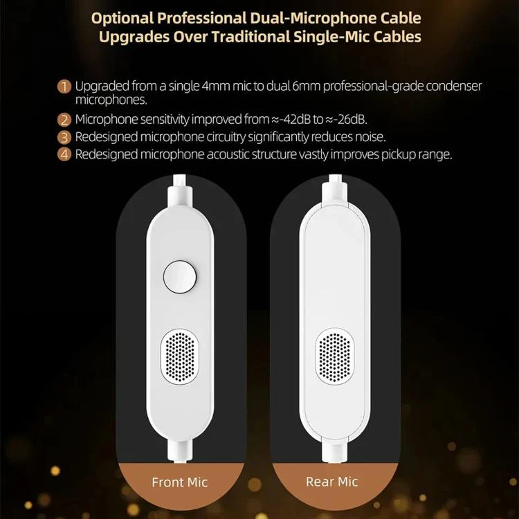 KZ Vader Pro Hifi Bass 6-Driver Dynamic Music In Ear 1.2m Wired Earphones, Spec: HM Curve With Mic - Image 11