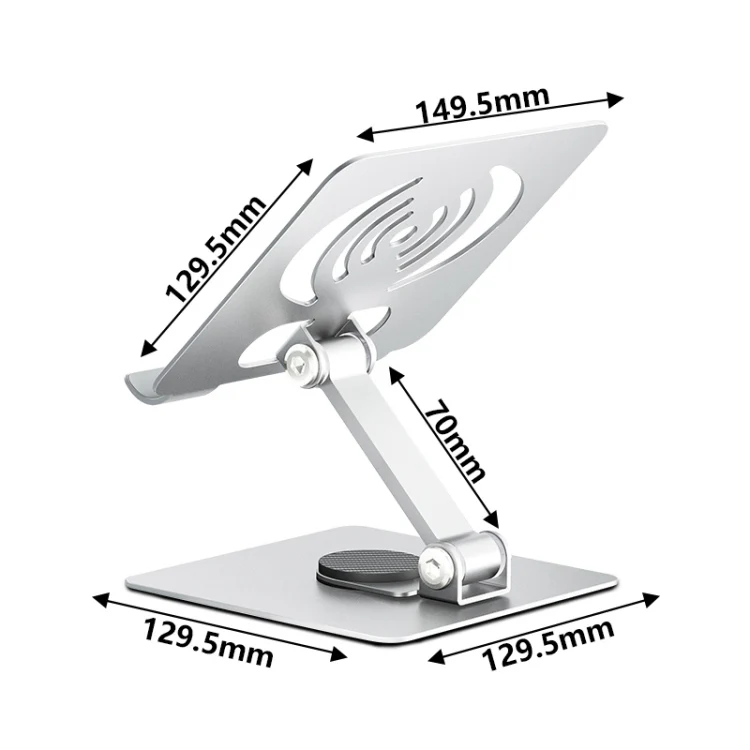 L-14 Aluminum Alloy Foldable Rotating Laptop/Tablet Stand(Green) - Image 2