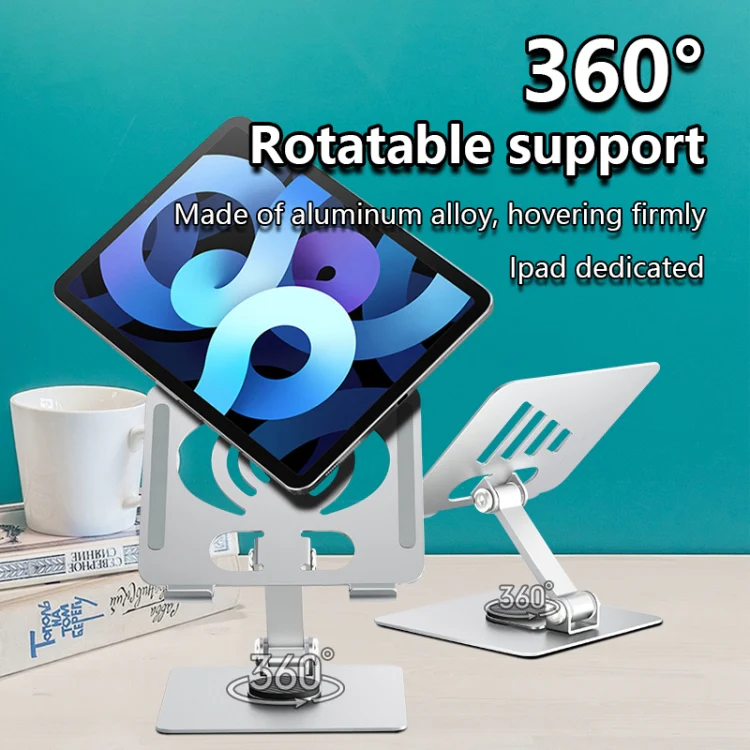 L-14 Aluminum Alloy Foldable Rotating Laptop/Tablet Stand(Green) - Image 8