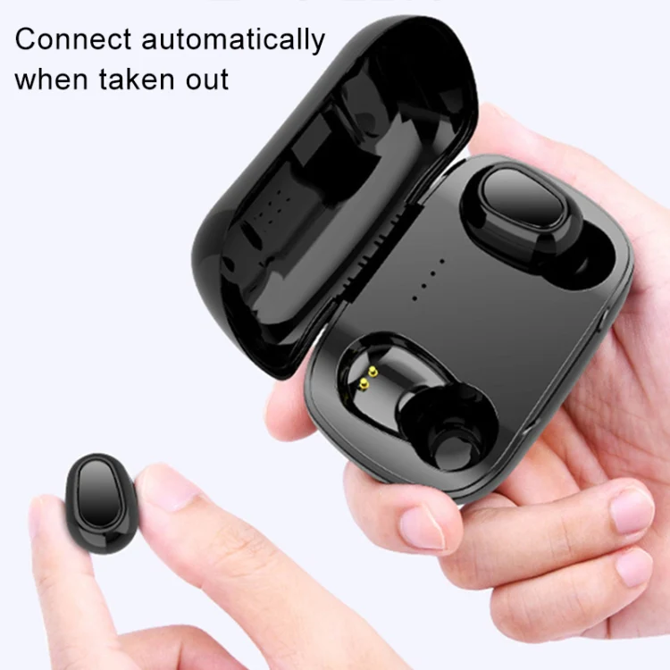 L-21 9D Sound Effects Bluetooth 5.0 Touch Wireless Bluetooth Earphone with Charging Box, Support HD Call (White) - Image 6