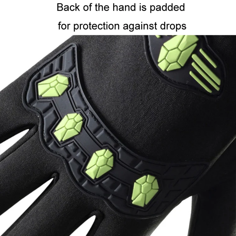 LANYIER Fall Winter Men Outdoor Motorcycle Gloves Riding Warm Windproof Anti-Slip Waterproof Touch Screen Gloves, Size: Average(Gray) - Image 6