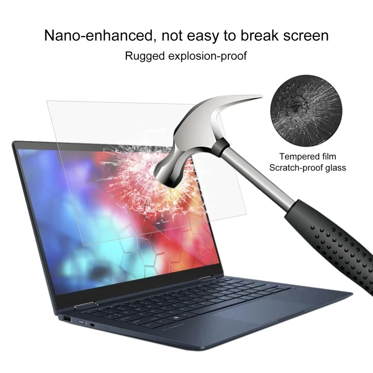 Laptop Screen HD Tempered Glass Protective Film For HP ENVY 13 Wood 13.3 inch - Image 3