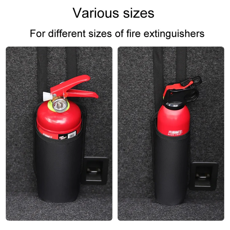Large Car Fire Extinguisher Storage Bag Auto Seatback Bag Cup Holder - Image 4