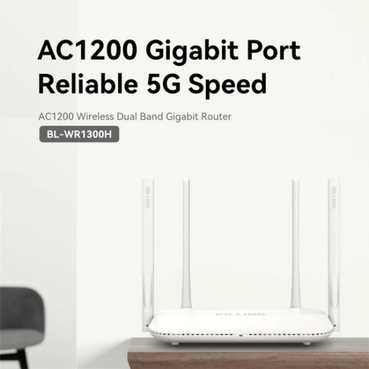 LB-LINK WR1300H Full Gigabit Port 1200M High Speed Dual Band 5G WiFi Repeater Wireless Router - Image 2