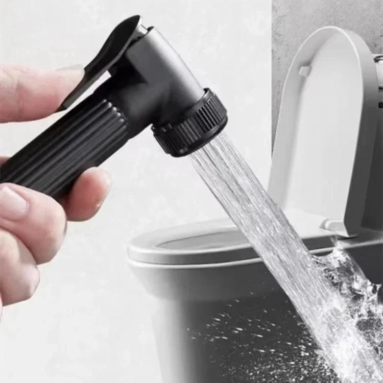 Lc040 High Pressure Toilet Sprayer For Bathroom Household Pressure-Enhanced Shower Head, Spec: Sprinkler+2m Water Pipe+Hole-free Base - Image 2