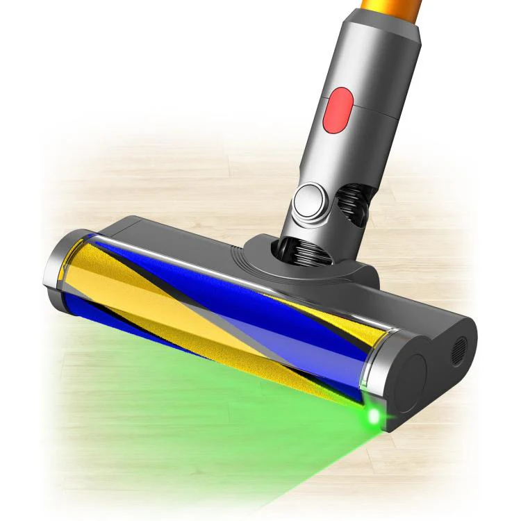 LED Fluffy Slim Set For Dyson V7 V8 V10 V11 V15 Soft Cleaner Head With Carbon Fiber Bristle Roller Kit - Image 2