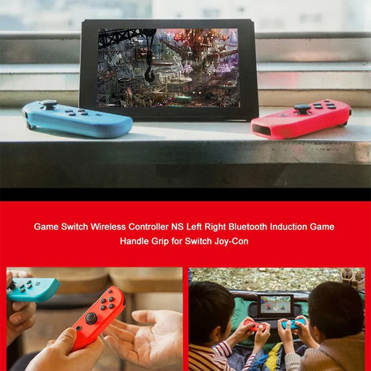Left and Right Bluetooth Wireless Joypad Gamepad Game Controller for Switch(Black) - Image 10