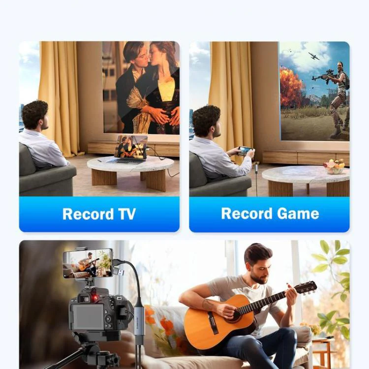 Lemorele AC05 4K HDMI Video Capture Card For Live Streaming and Recording - Image 3