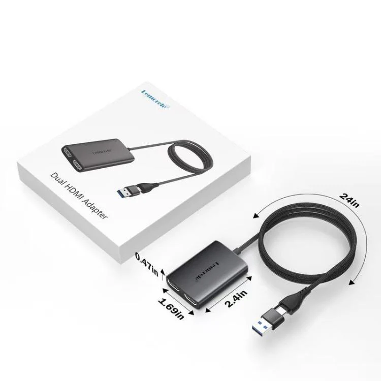 Lemorele HD10 USB / Type-C to HDMI-compatible Computer Phone HD Screen Adapter - Image 7