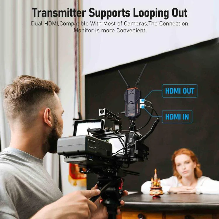 Lemorele R100 Wireless Video Transmitter 1080P 200M HDMI Loop Out 1TX To 4RX Extender - Image 6