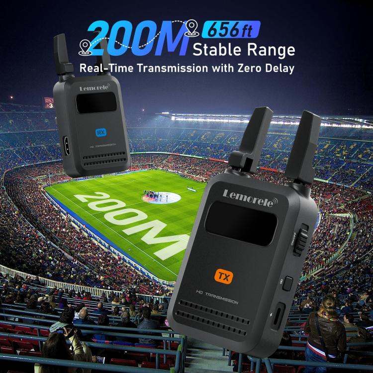 Lemorele R5000 Wireless Video Transmitter 1 In 1 Loop Out 1TX To 4RX 1080P 200M HDMI-compatible Extender - Image 7
