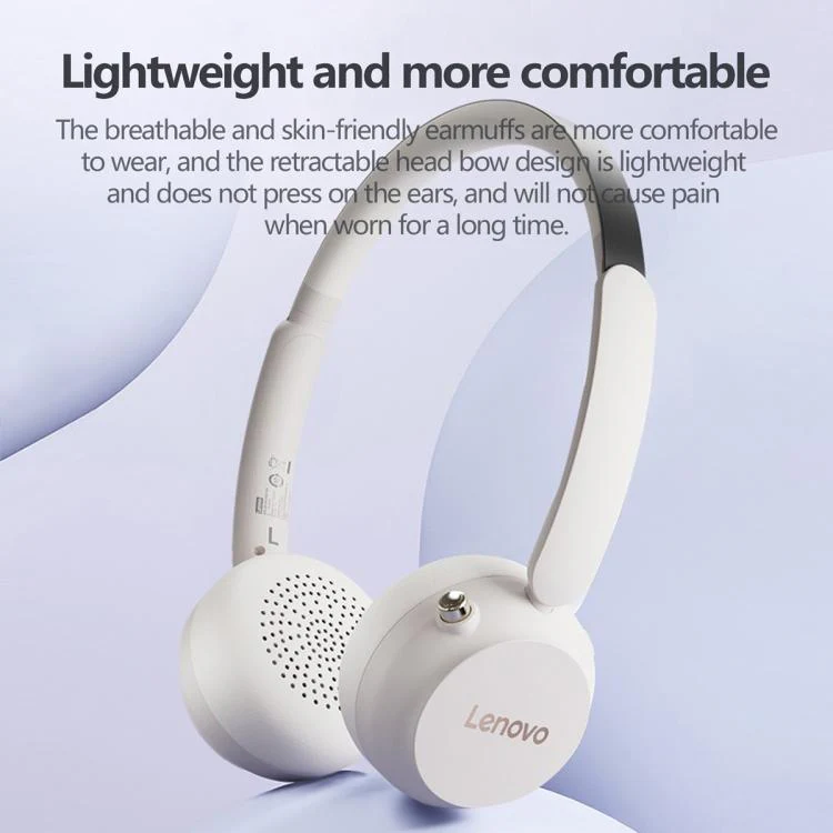 Lenovo EB300 Over-Ear AI Call Noise Reduction Bluetooth Earphone(Dark Black) - Image 7