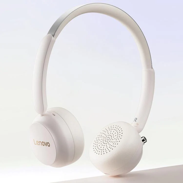 Lenovo EB300 Over-Ear AI Call Noise Reduction Bluetooth Earphone(White) - Image 2