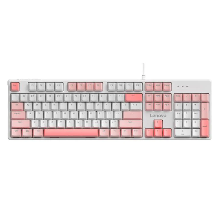 Lenovo GK10 RGB 104 Keys Wired Mechanical Keyboard, Type:Blue Axis(Cherry White)