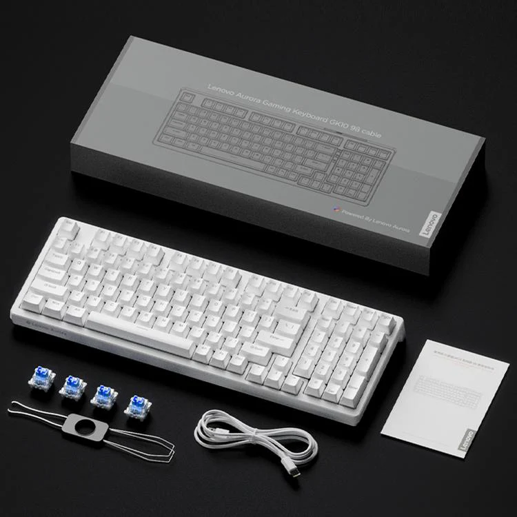 Lenovo GK10 RGB 98 Keys Wired Mechanical Keyboard, Type:Red Axis(Black) - Image 12