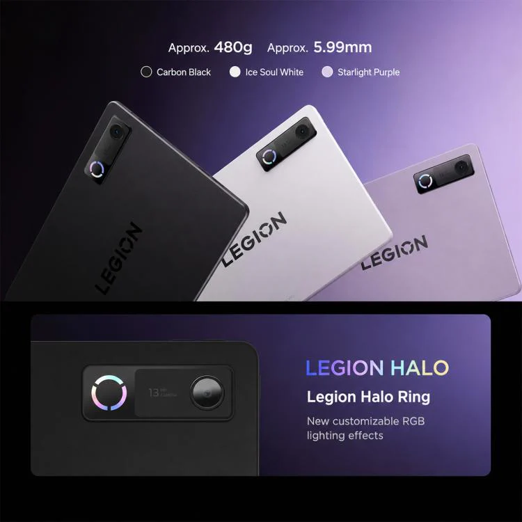Lenovo LEGION Y900 11 AI Tablet, 11.1 inch Wi-Fi, 8GB+256GB, Android 16, Dimensity 9500s Octa Core, US Plug (Black) - Image 4