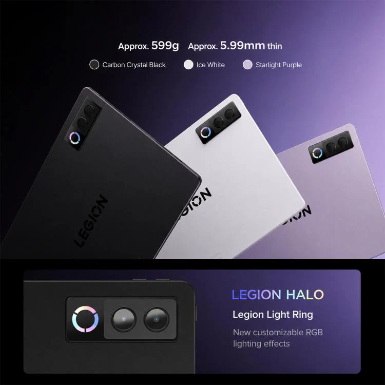 Lenovo LEGION Y900 13 AI Tablet, 13 inch Wi-Fi, 8GB+256GB, Android 16, Snapdragon 8 Elite Octa Core, US Plug (White) - Image 4