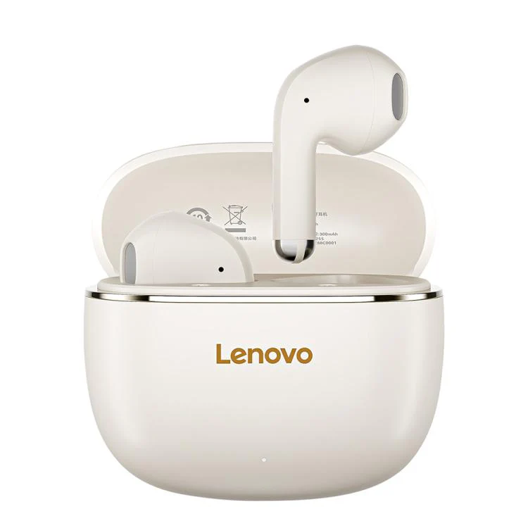 Lenovo TA120 TWS AI Noise Reduction Semi-in-ear Wireless Bluetooth Earphone(Beige)
