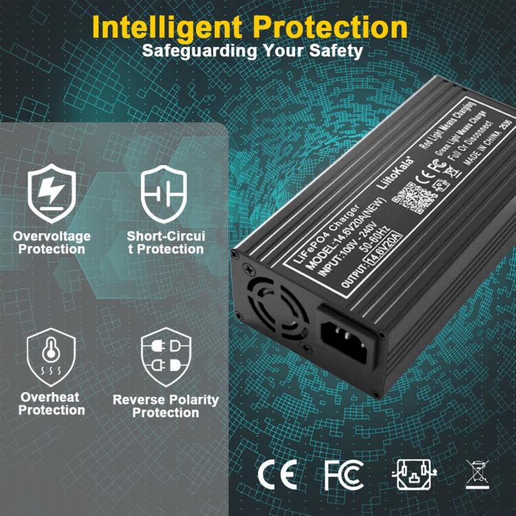 LiitoKala 4S 14.6V 20A LiFePO4 Charger(EU Plug) - Image 5