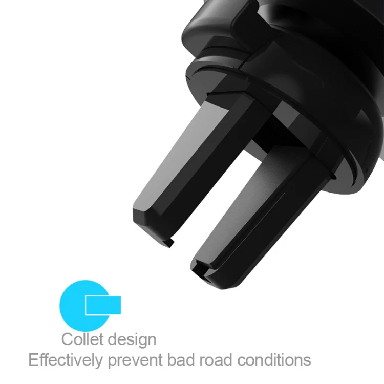 Litchi Texture Gravity Car Mount Phone Holder (Black) - Image 5