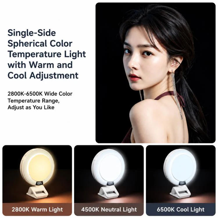 Live Streaming Photography 3 Color Temperatures RGB Fill Light(Black) - Image 8