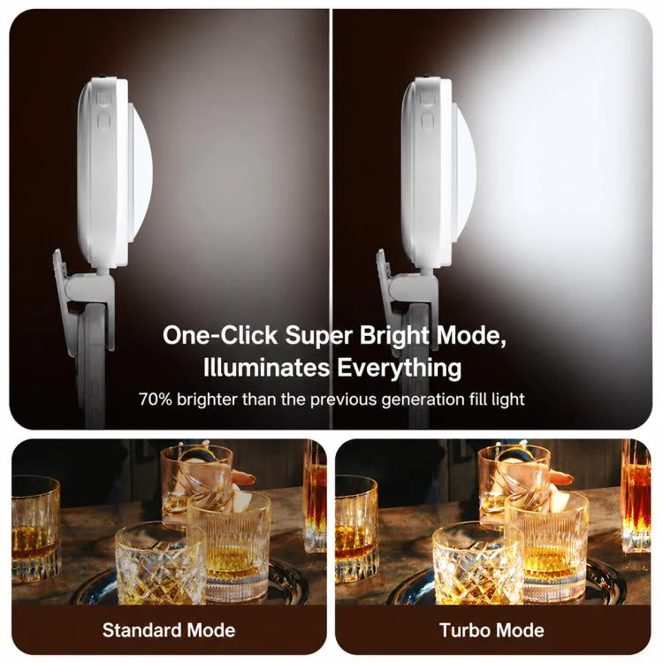 Live Streaming Photography 3 Color Temperatures RGB Fill Light(White) - Image 12