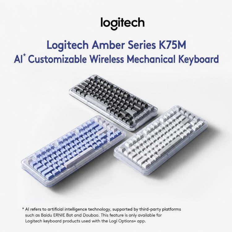 Logitech ALTO KEYS K75M Amber Series Custom Tri-Mode Wireless Mechanical Keyboard(Black) - Image 3