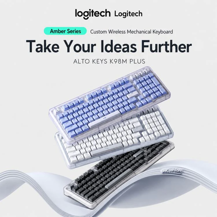 Logitech ALTO KEYS K98M Plus Custom Tri-Mode Wireless Mechanical Keyboard(Black) - Image 2