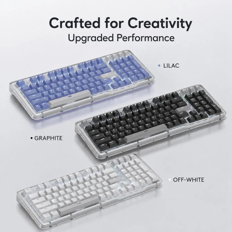 Logitech ALTO KEYS K98M Plus Custom Tri-Mode Wireless Mechanical Keyboard(White) - Image 3