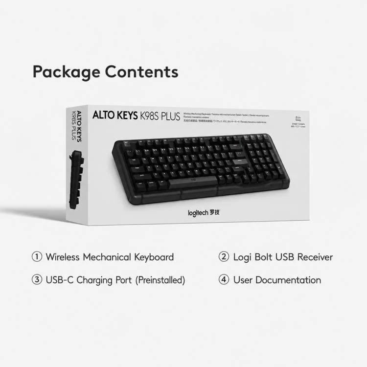 Logitech ALTO KEYS K98S Plus Custom Tri-Mode Wireless Mechanical Keyboard(Pink) - Image 13
