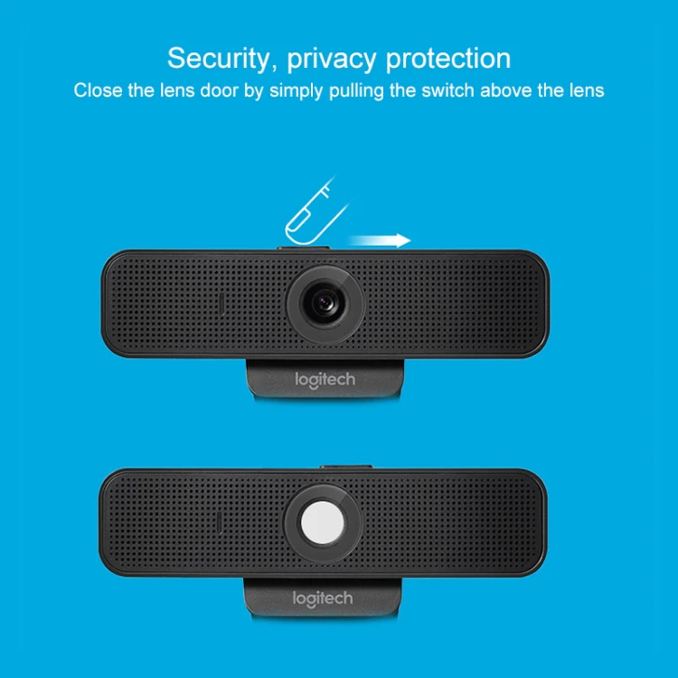 Logitech C925E 1080p HD Webcam with Integrated Security Cover(Black) - Image 5