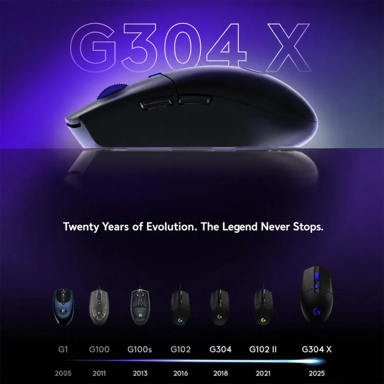 Logitech G304 X LIGHTSPEED Wireless Gaming Mouse(White) - Image 7