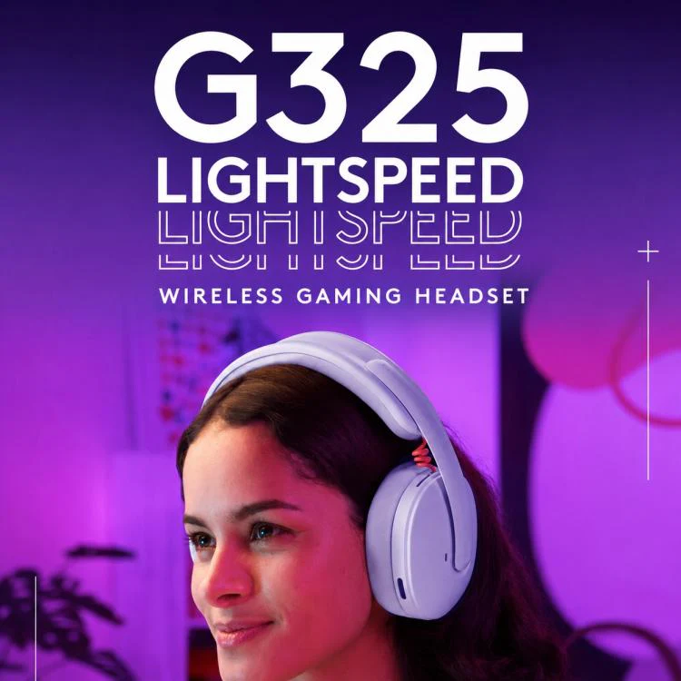 Logitech G325  LIGHTSPEED Wireless Gaming Headset with Mic(Purple) - Image 2